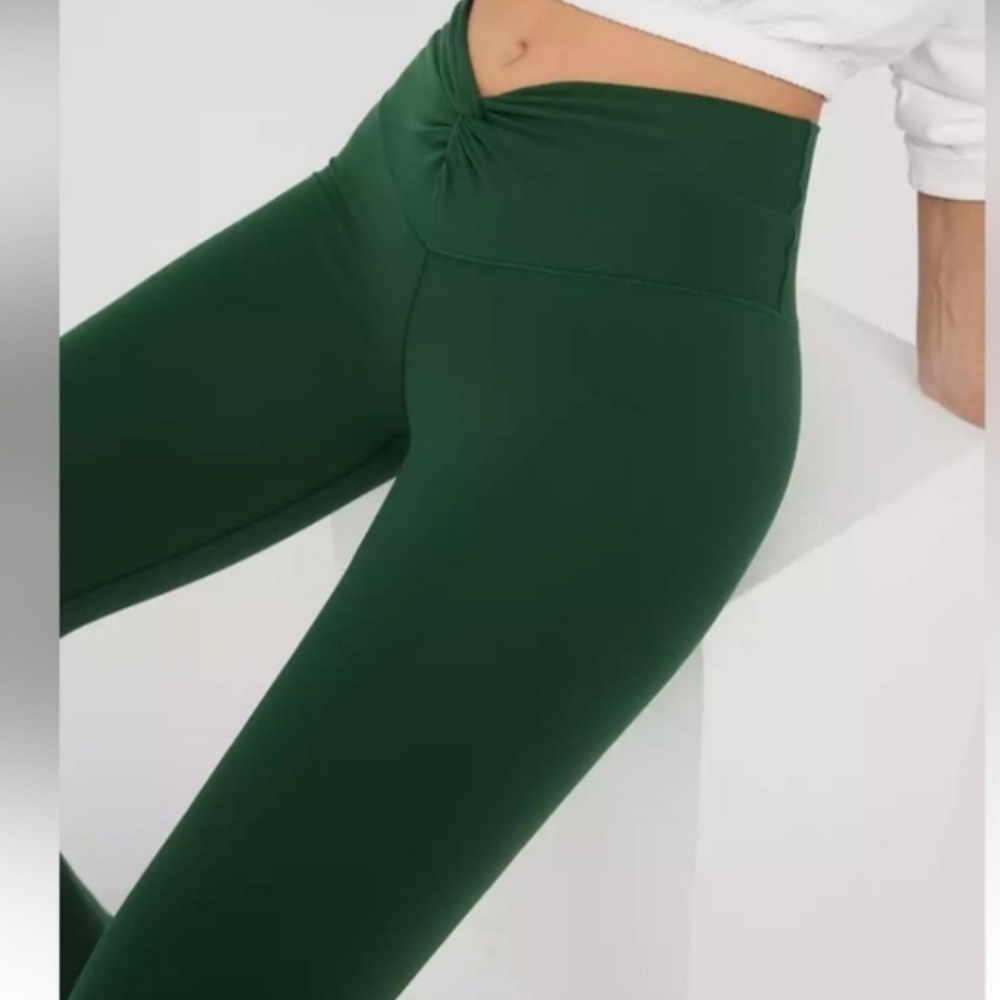 Aerie Offline Green Flare Leggings